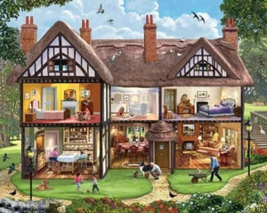 NEEDLEPOINT'S Canvas 14 or 18 Count, Dollhouse, Country - Picture 1 of 1