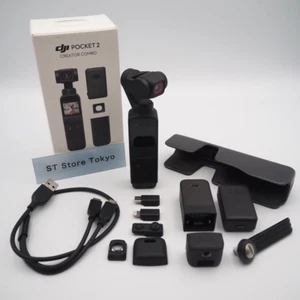 DJI POCKET 2 Creator Combo Small Gimbal Camera Pocket Size Black Tested [EXC] - Picture 1 of 24