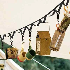Outdoor Hanging Rope Portable Lanyard Canopy Hanger Camping Campsite Storage New - Picture 1 of 19