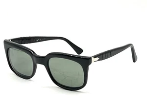 PERSOL RATTI Meflecto "6235" Vintage Sunglasses Man's Frame Black Acetat - Picture 1 of 9