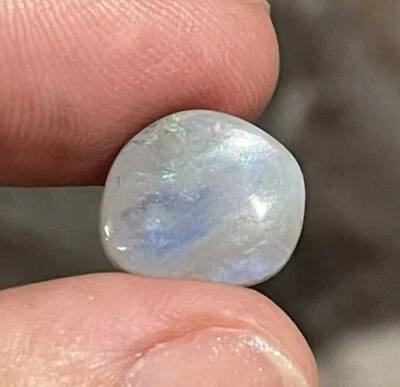 4.3ct 13.9x12x4mm Solid Australian Semi Black Oval Opal Cabochon Loose Gem - Image 1 of 4