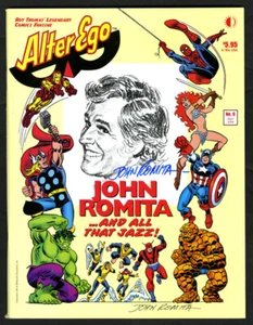 John Romita Sr SIGNED AUTOGRAPHED Alter Ego John Romita and All that Jazz SC NEW - Picture 1 of 3