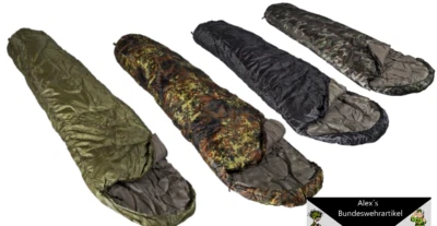 MARKENLOS Mumienschlafsack Schlafsack Mumie Winter Militär BW 460g Camping Outdoor Camp AB
