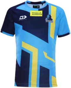 Gold Coast Titans 2024 NRL Mens Captains Run Shirt Sizes S-7XL BNWT - Picture 1 of 4