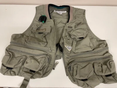 Columbia Sportswear Co PFG Chaleco de Pesca con Mosca Para Hombre Medio Verde Multi Bolsillo Foto 1 de 4