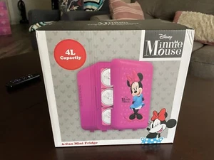 WOW Disney Minnie Mouse 6 Can Thermoelectric Mini Fridge Refrigerator Cooler NIB - Picture 1 of 7
