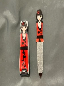 Decorative Lady Nail File Tweezers Manicure Set Beauty Items NEW! - Picture 1 of 4