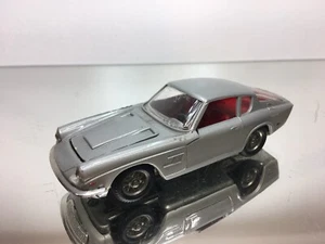 POLITOYS 119 MASERATI COUPE - FIBRE GLASS - SILVER 1:41 RARE - GOOD - 424 - Imagen 1 de 9