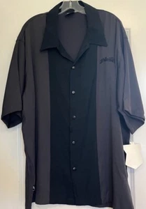 Camisa Rollin Hard Vintage Y2K Lowrider Abotonada Para Hombre Talla XL Negra Hecha en EE. UU. - Imagen 1 de 4