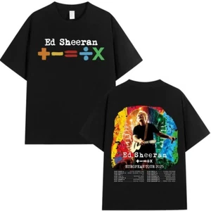 T-shirt tifoso Ed Sheeran Tour 2025 unisex casual cotone maglietta estiva - Foto 1 di 13