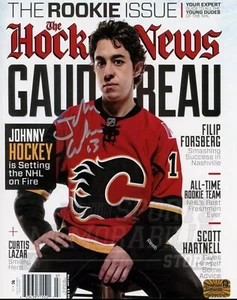 Johnny Gaudreau Calgary Flames Signed Autographed Hockey News Cover 16x20 - Picture 1 of 2