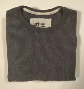 Urban Pipeline Camicia Termica Uomo Manica Media Lunga Misto Cotone Girocollo Grigio - Foto 1 di 7