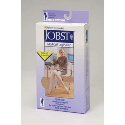 Jobst Opaque Stockings Pantyhose Closed Toe 30-40 Compression  - Image 1 of 4