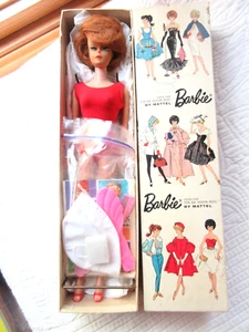 MIDGE 1962 BARBIE IN BOX #850 REDHEAD BUBBLE CUT RED SWIMSUIT ACCESSORIES JAPAN - Picture 1 of 11