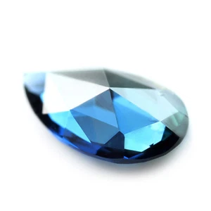 Zaffiro Teal Naturale Non Riscaldato Certificato 0,55ct SI Madagascar Pera Taglio Rosa - Foto 1 di 3
