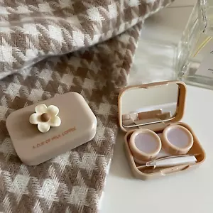 2 Pack Mini Contact Lens Cases, Portable Contacts Lens Box Travel Kit with Mi... - Picture 1 of 1