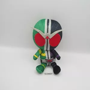 Peluche Masked Rider Kamen C2407 W Doppio Chibi Bandai 6" Peluche Bambola Giappone - Foto 1 di 7