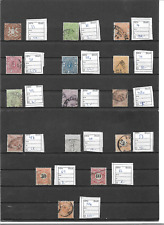 Württemberg 1865 - 1900, Einzelmarken aus Michelnrn.: aus 33 - 62 o, gestempelt 