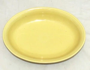 Homer Laughlin Fiesta Yellow Oval Bowl - 12 x 8.3/4 x 2.1/4 inches - Picture 1 of 3