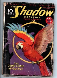 The Shadow Pulp - Crime Clinic - Vol 8 No 1 December 1 1933 - Worn Condition - Bild 1 von 2