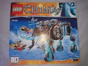 NOTICE MANUEL KIT PACK DE LEGO LEGENDS OF CHIMA N°70145 D OCCASION - Imagen 1 de 1