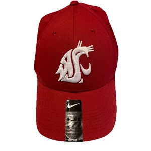 Nike Washington State Cougars Hat Cap Flex Fitted Dri Fit Team issue NEW NWT - Picture 1 of 7