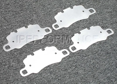 Titanium Brake Pad Shim Heat Shield Set for Porsche Cayman GT4, 2016-, Cer Ds, R - Image 1 of 4