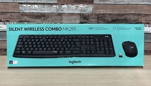 Logitech Set Keyboard And Mouse Wireless MK295 Graphite UK QWERTY Silent Combo - Photo 1/5