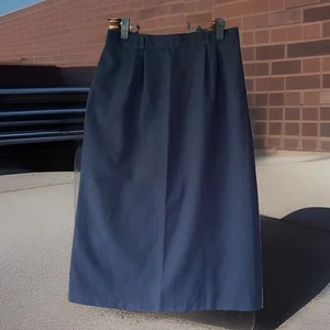 Vintage SEARS schwarzer Bleistiftrock Perma Prest Damengröße 14 - Bild 1 von 9