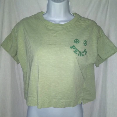 Camiseta corta Old Navy Peace gráfica de moda para niña talla XL (14-16) Foto 1 de 4