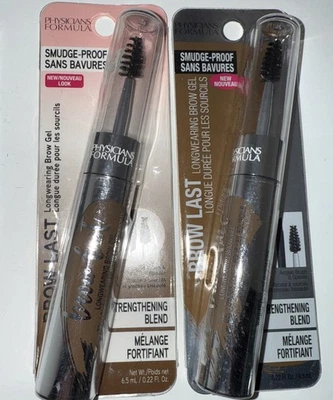 2 Physicians Formula EyeBrow Gel PF10560 SmudgeProof LIGHT BROWN - NEW SEALED - Image 1 of 2