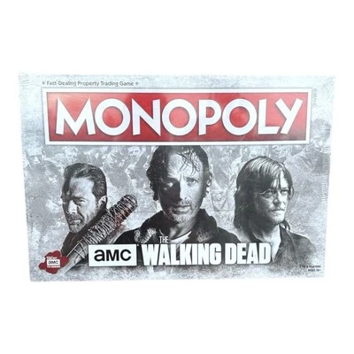 New Factory Sealed 2017 AMC Walking Dead Monopoly  USAopoly - Image 1 of 4