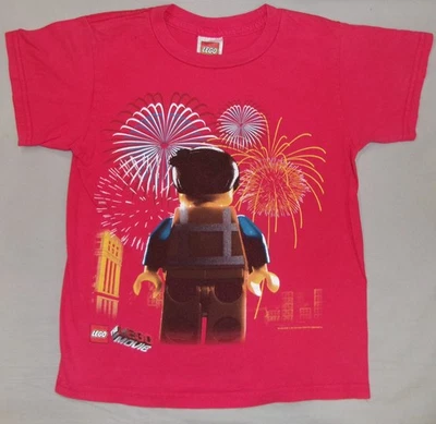 THE LEGO MOVIE 2014 T SHIRT KIDS YOUTH SMALL FIREWORKS FREE SHIP! - Image 1 of 4
