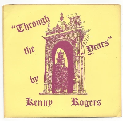 KENNY ROGERS, "THROUGH THE YEARS"   WITH LYRIC SHEET - Image 1 of 4