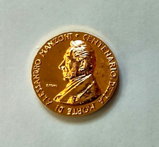 Moneta medaglia commemorativa 1973 centenario morte A.Manzoni Arena Verona