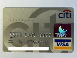 Citibank Platinum Credit Card▪️Greece▪️2010 Exp▪️Collectible Only▪️Unsigned - Picture 1 of 2