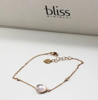 BRAZALETE BLISS GIOIELLI DIAMANTE ORO ROSA 18K CUARZO TRANSPARENTE FREGONA DOBLE DIAMANTE Foto 1 de 4