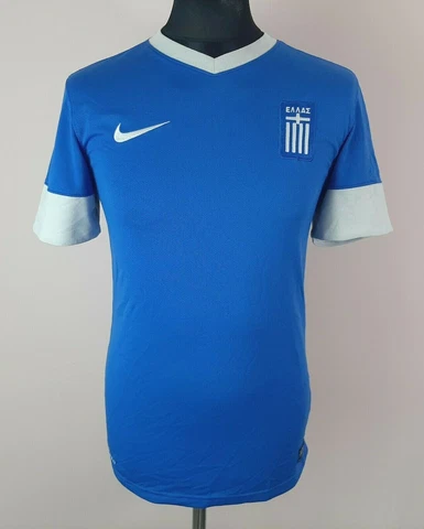 Greece 2013/2014 NIKE Away Football Shirt Men's Size S Soccer Jersey Cover