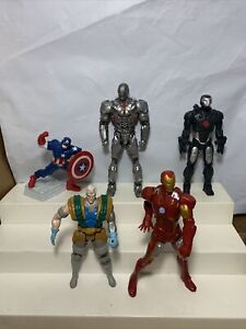 Marvel Super Hero Figures Capt America Cable Titan Iron Man