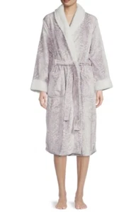 Bathrobe Saks Fifth Ave brand Fur silver/grey L (large) - Picture 1 of 3