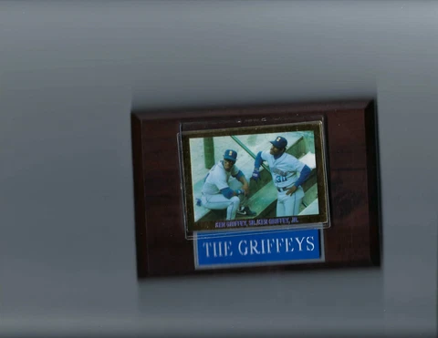 KEN GRIFFEY JR & SR PLAQUE BASEBALL SEATTLE MARINERS MLB Cover