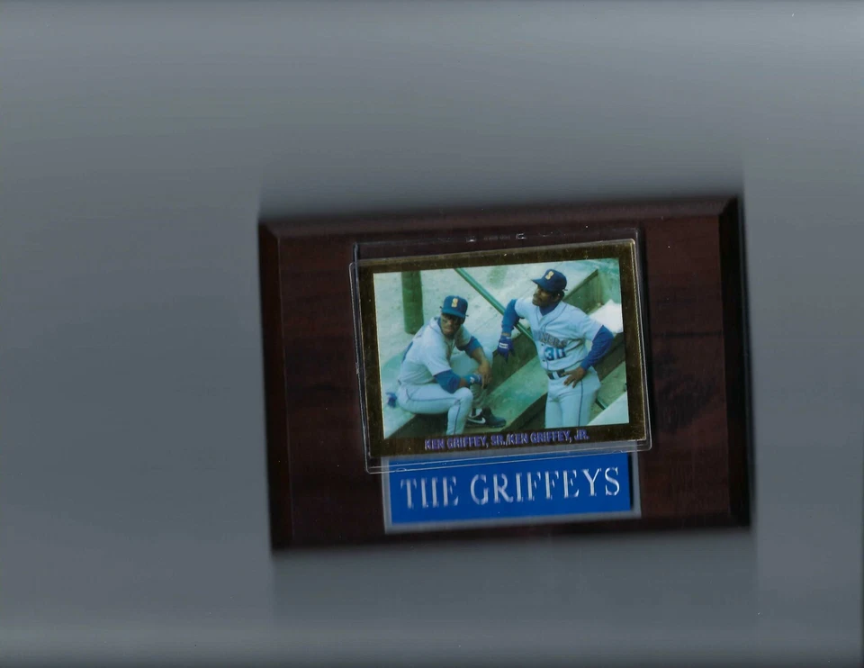 KEN GRIFFEY JR & SR PLAQUE BASEBALL SEATTLE MARINERS MLB    - Image 1 of 1