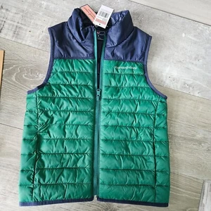Vineyard Vines Kids Lightweight Puffer Vest Navy & Turf Green Size 6 New Tags - Picture 1 of 16