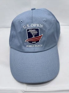 US Open Pebble Beach 2019 Hat Cap Strap Back Mens Adjustable Logo Blue USGA Golf - Picture 1 of 3