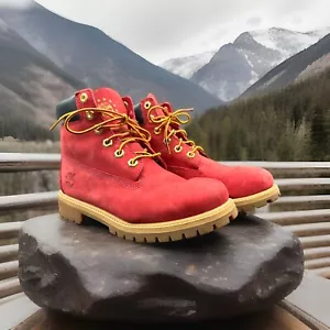 Timberland 6 Zoll rot Premium Stiefel Herren Größe 5 limitierte Auflage Damen Größe 7 - Bild 1 von 13