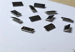 Uhr Zifferblatt Stundenmarkierungen Konvolut 12 Stück Indizes Indizes Ziffern Punkte Balken Neu - Bild 1 von 6