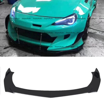 Alerón labial de parachoques delantero negro brillante para Toyota Avalon UNIVERSAL Foto 1 de 4