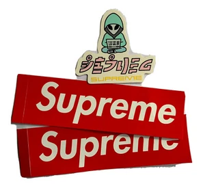 Supreme Sticker Lot 3 Pieces Red Box, Alien Logo - Picture 1 of 10