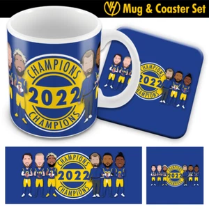 Rams Champions 2022 American Football Vector Hero Mug & Coaster Set Los Angeles - Picture 1 of 1
