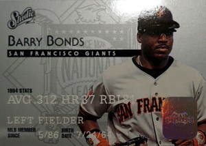 1995 Donruss Studio #7 Barry Bonds SF Giants Mint